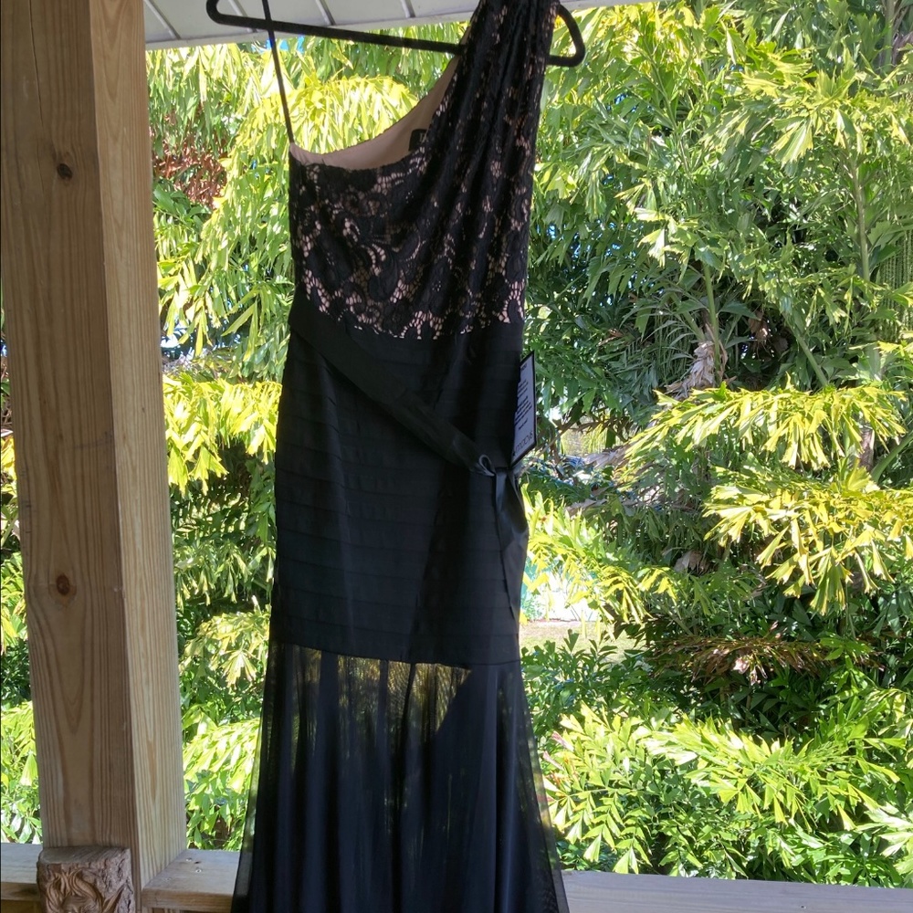 Beautiful Dress!!! B&A by Betsy & Adam  Size 6P. Black and nude
